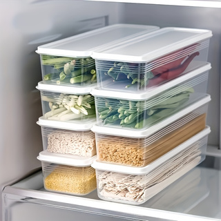 Food Storage Eggs - 3-teiliges Stapelbares Plastik-Aufbewahrungsset mit Deckeln, Wiederverwendbare