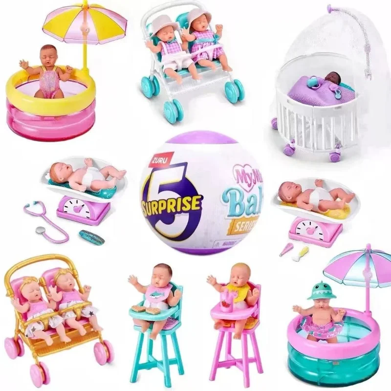 Food Storage Eggs - Neuer Fünffach-Überraschungsball 2. Generation Baby-Ball-Puppe Kinderwagen