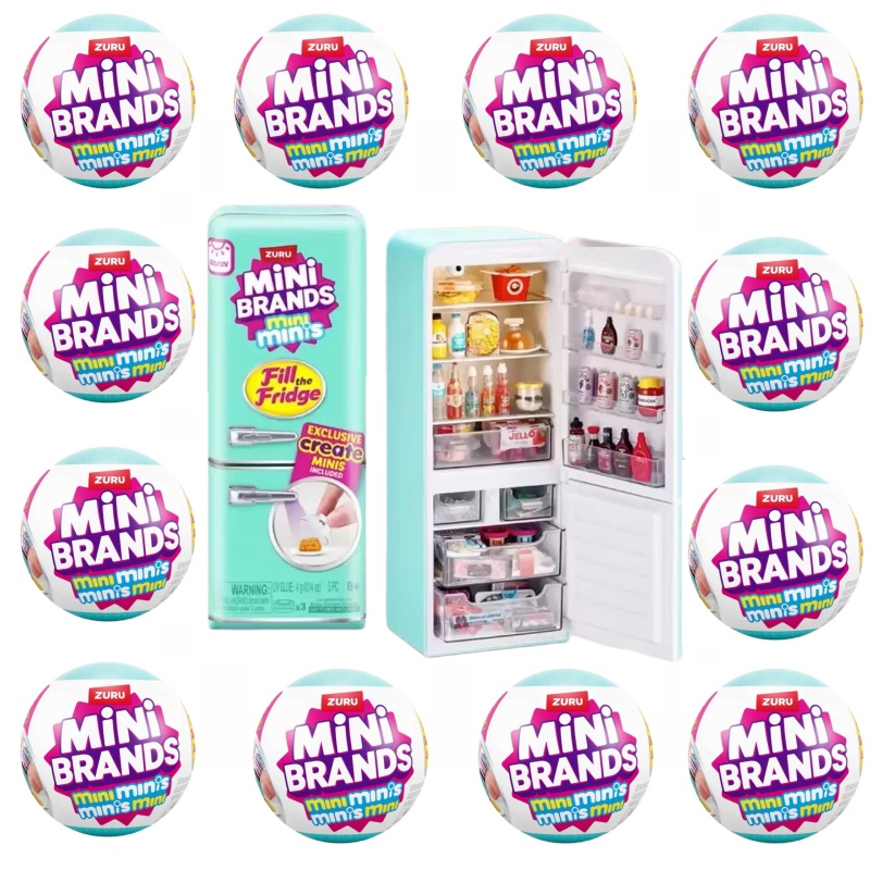 Food Storage Kits - Neue ZURU Mini Brands Kühlschrank-Ball Überraschungs-Blindbox