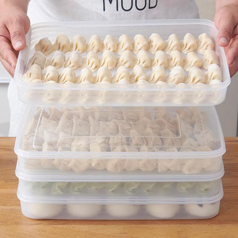 Food Storage And Preservation - Transparente Küchen-Aufbewahrungsbox Kühlschrank-Organizer Lebensmittelechte Kunststoffbehälter für