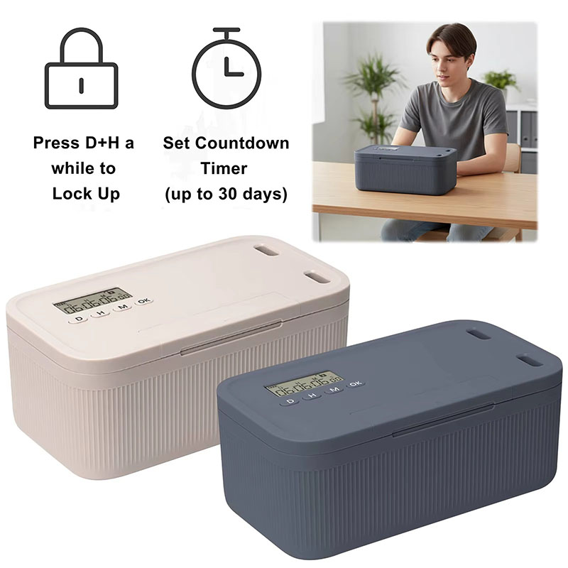 Food Storage Locker - Schließfach mit Timer, Telefon-Schließfach, zeitverriegelnde Aufbewahrungsbox