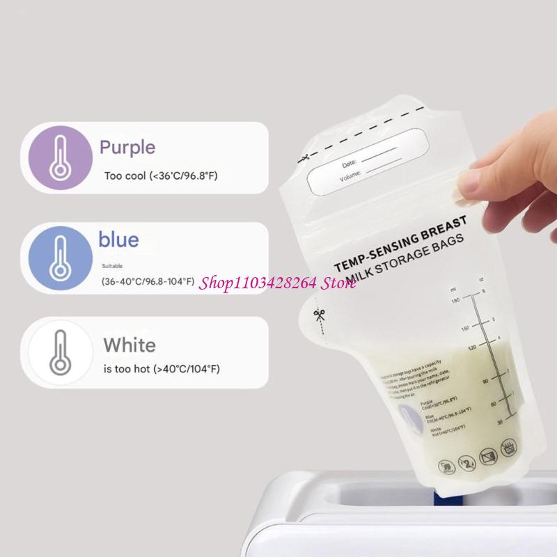 Food Storage Moms - 30-teilige Einweg-Aufbewahrungsbeutel für Muttermilch, auslaufsicheres Design,