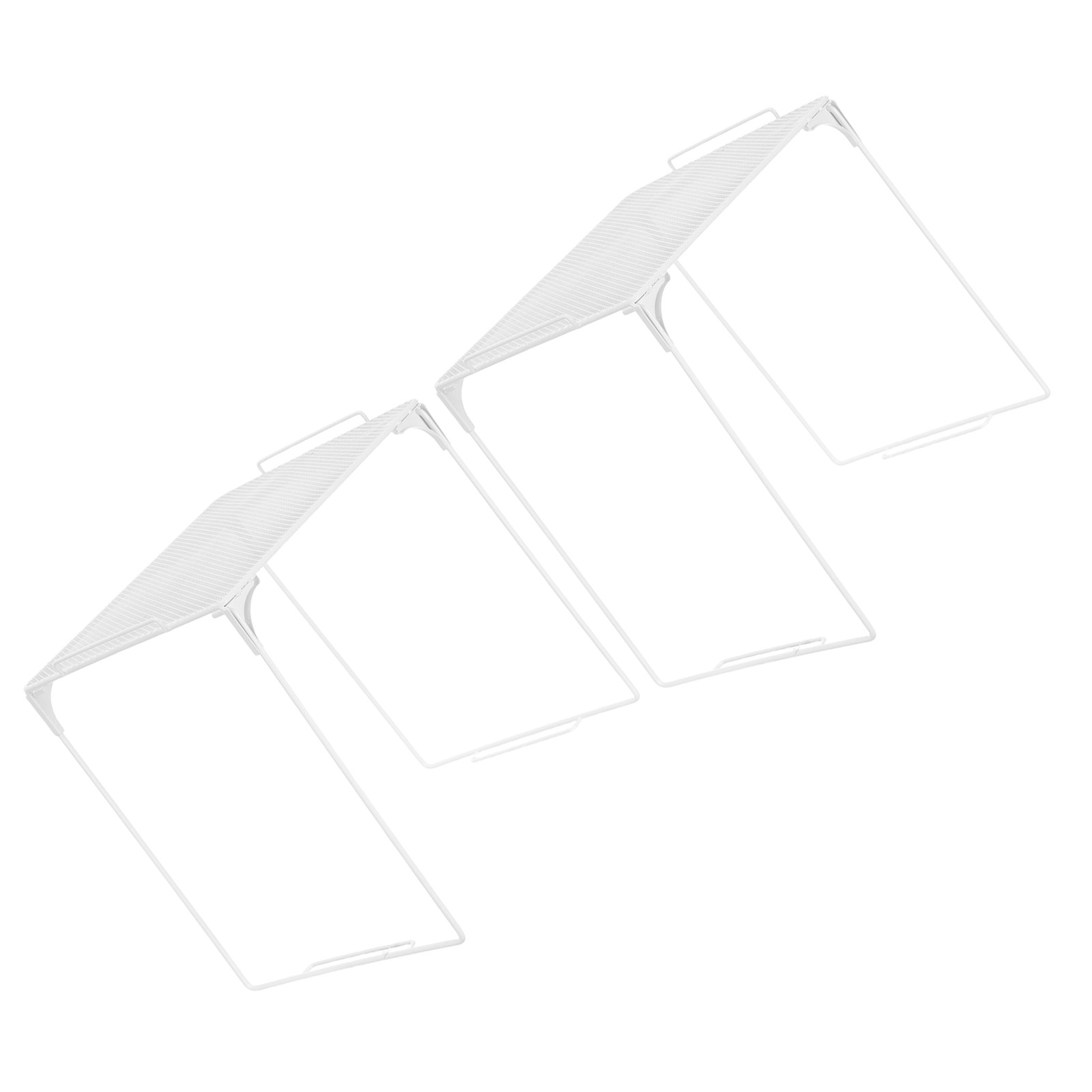 Food Storage Locker - 2 Stück stapelbare Netzregal-Organizer aus Metall