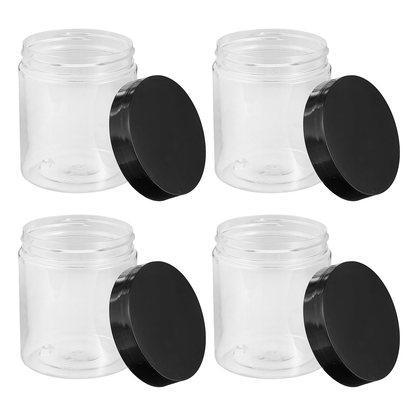 Food Storage Plastic - 12 Stück Hochwertige Transparente Kunststoff-Aufbewahrungsdosen Luftdicht