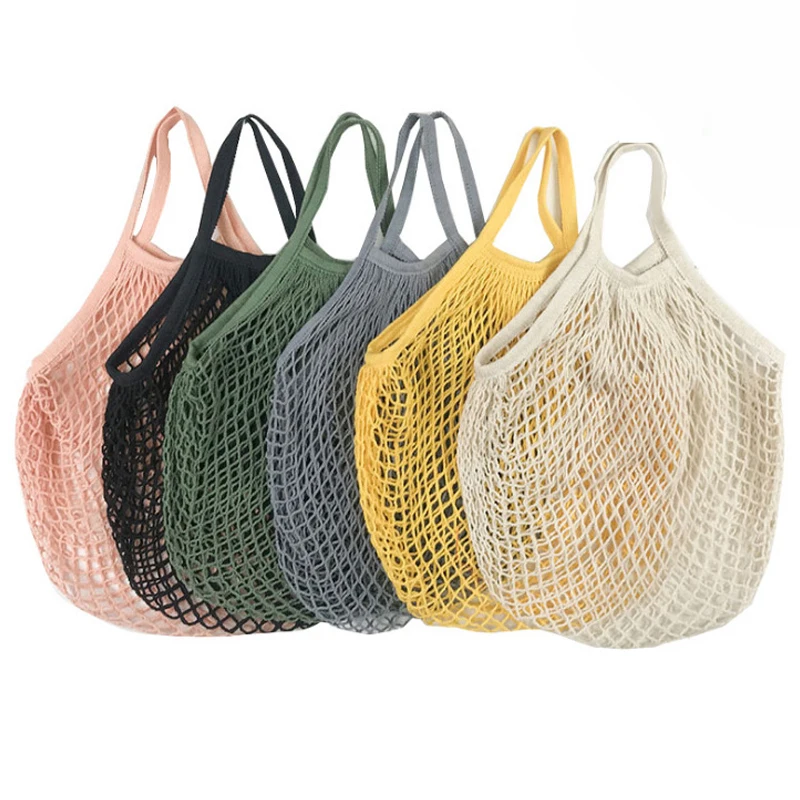 Produce Bag Reusable Mesh - Faltbare Einkaufstasche aus Baumwollnetz, wiederverwendbar, hohle