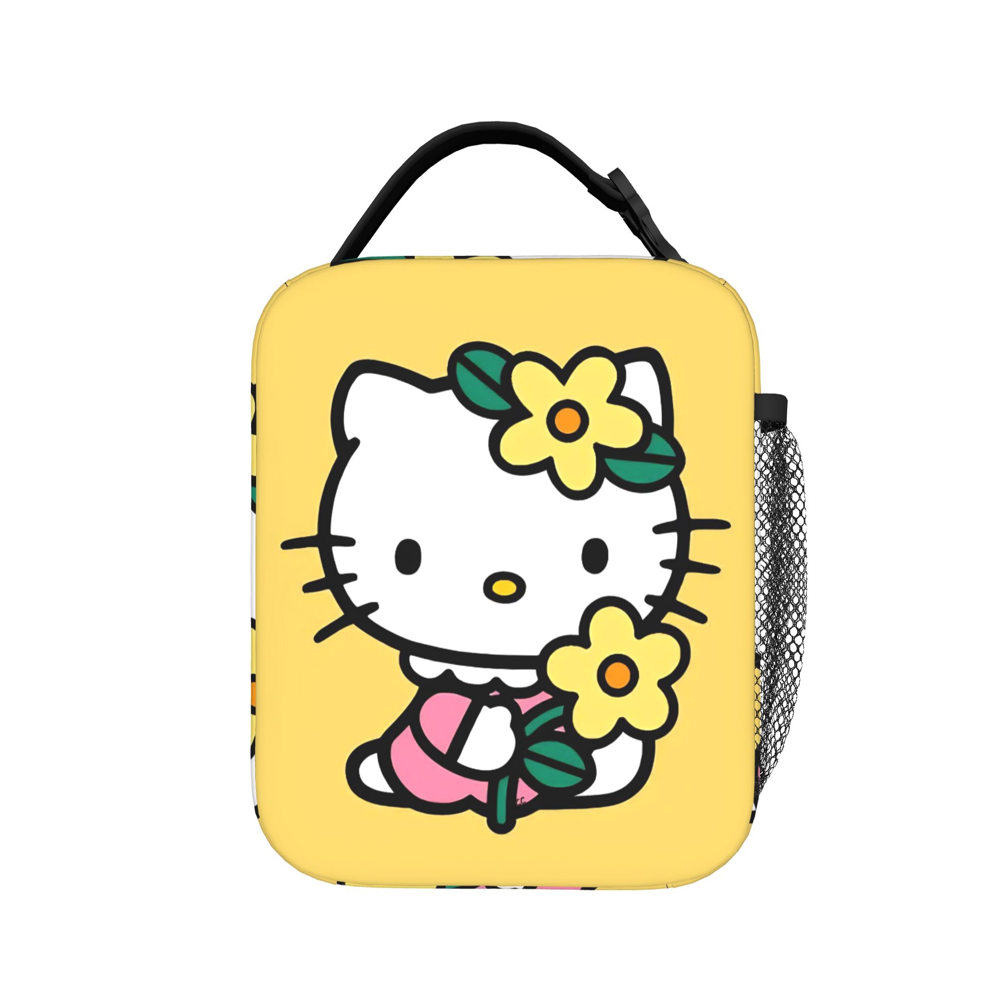 Food Storage Yellow - Gelbe K-Kittys schöne isolierte Lunchtasche, Kühltasche,