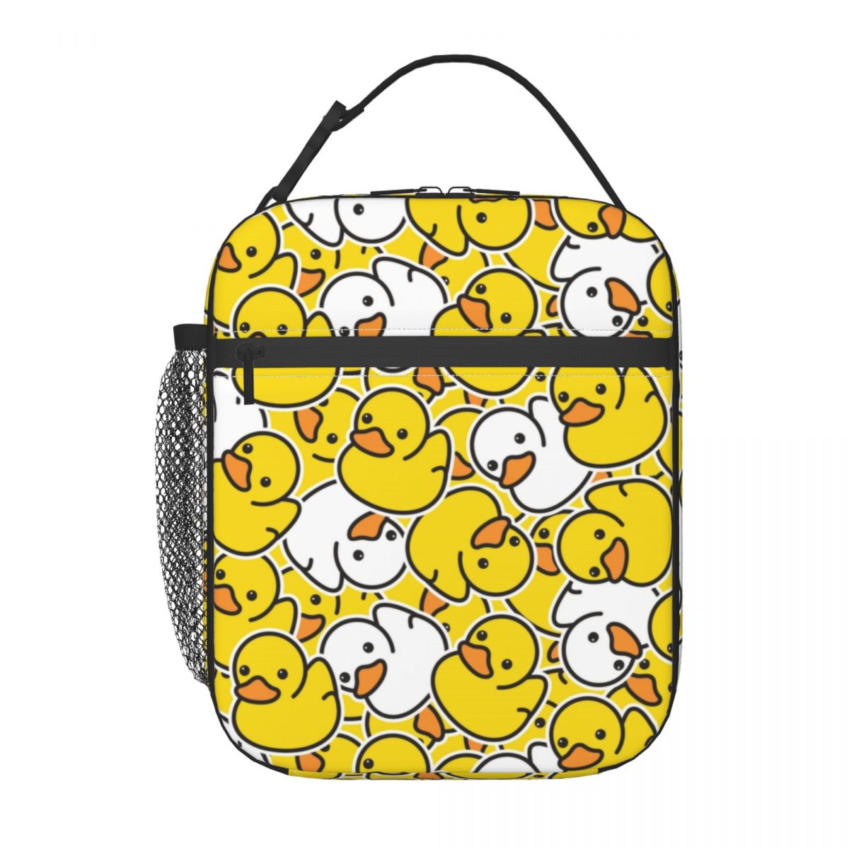 Food Storage Yellow - Gelbe Cartoon-Tier-Gummi-Ente, wärmeisolierte Lunchtasche für Damen,