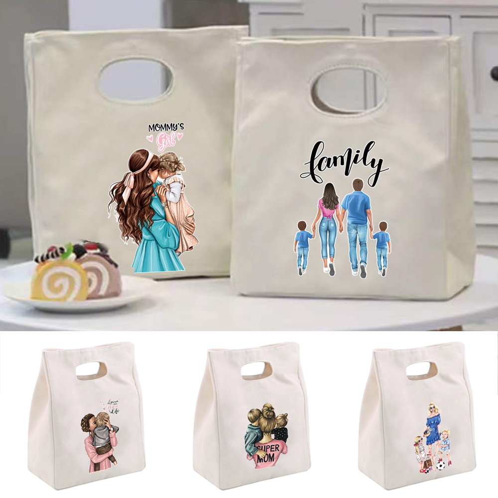 Food Storage Moms - Isolierte Lunch-Tasche, tragbare Lunch-Taschen aus Segeltuch