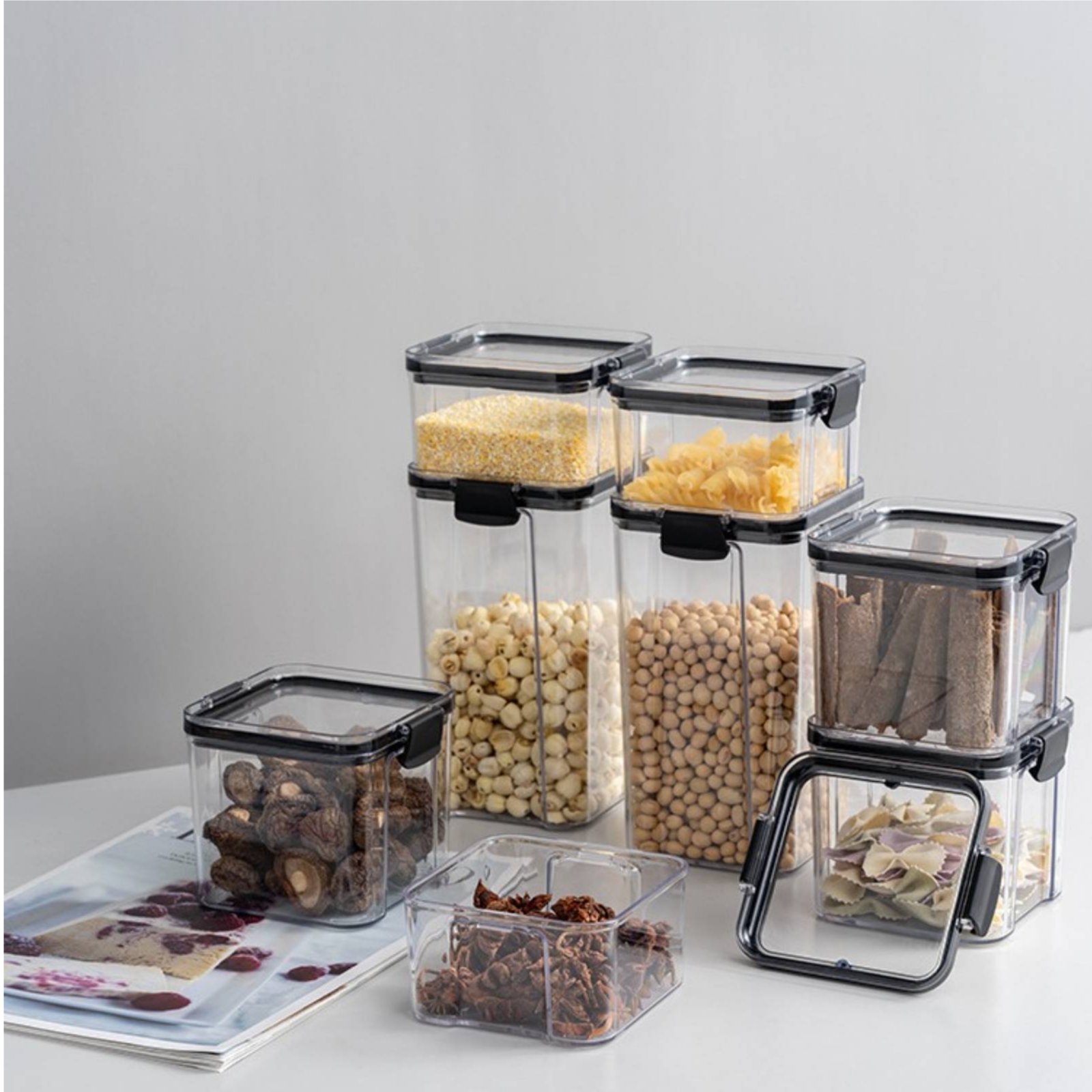 Luftdichter Lebensmittelbehält – Food Storage Plastic Bewertung und Preis