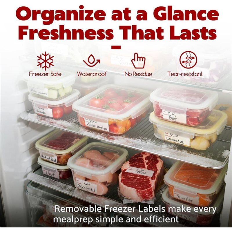 A68P-300 Stück abnehmbare Gefr – Food Storage Labels Bewertung und Preis