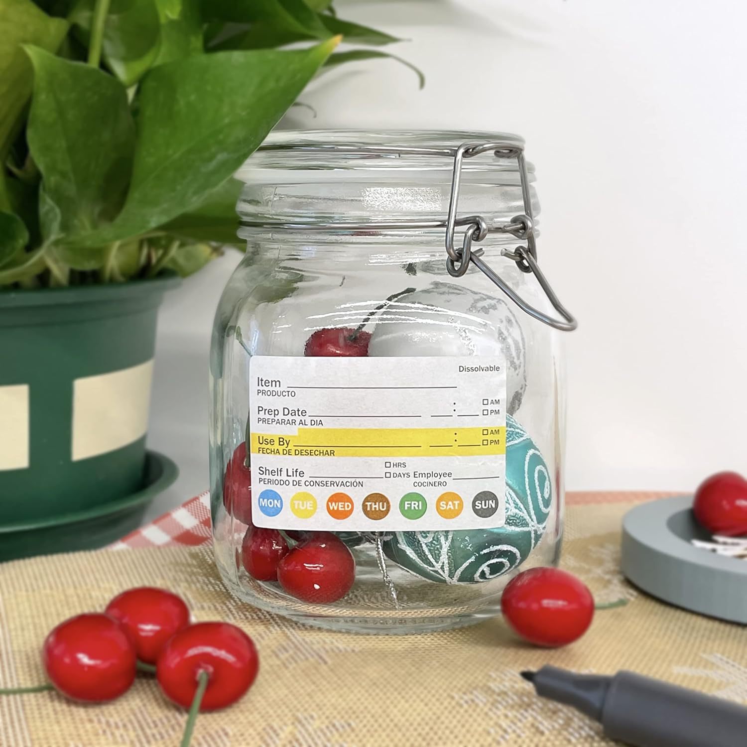 250 Stück/Rolle Lebensmittel-D – Food Storage Labels Bewertung und Preis