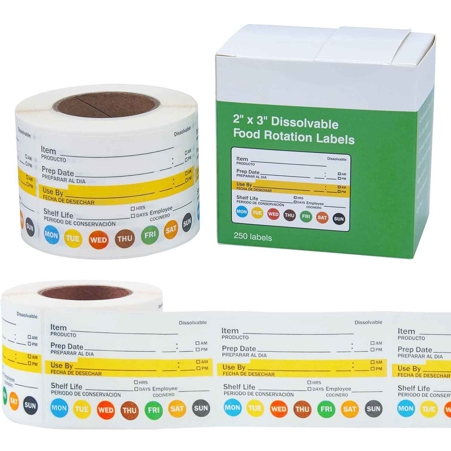 250 Stück/Rolle Lebensmittel-D – Food Storage Labels Bewertung und Preis