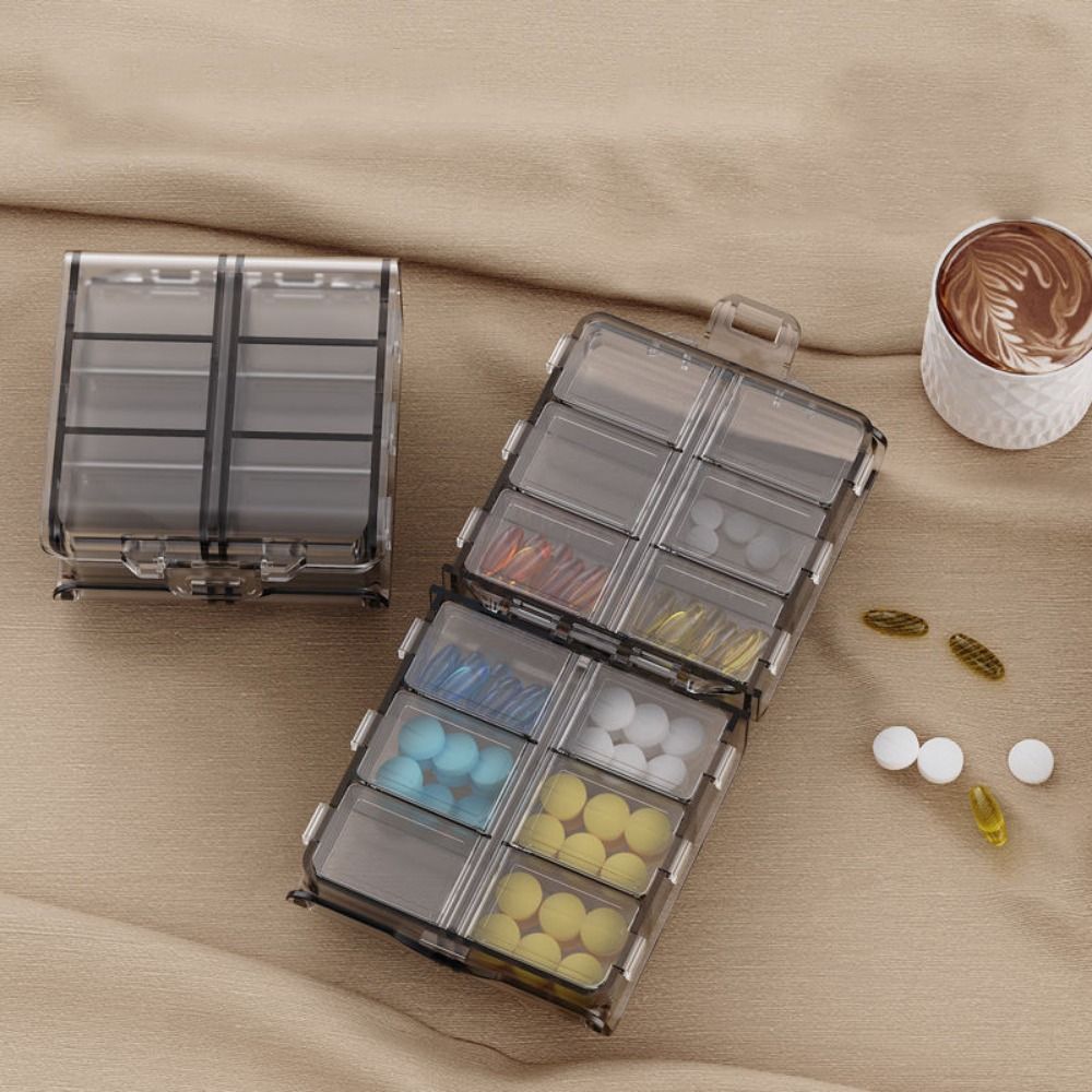12-Fächer-Pillendosierer, dopp – Food Storage Large Plastic Containers Bewertung und Preis