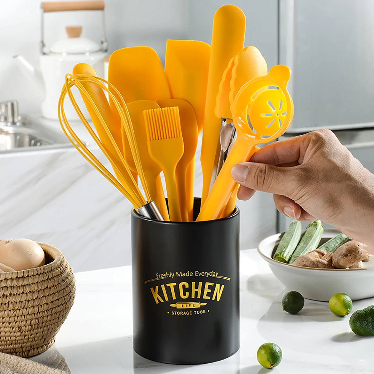 10-teiliges Gelbes Küchenzubeh – Food Storage Yellow Bewertung und Preis