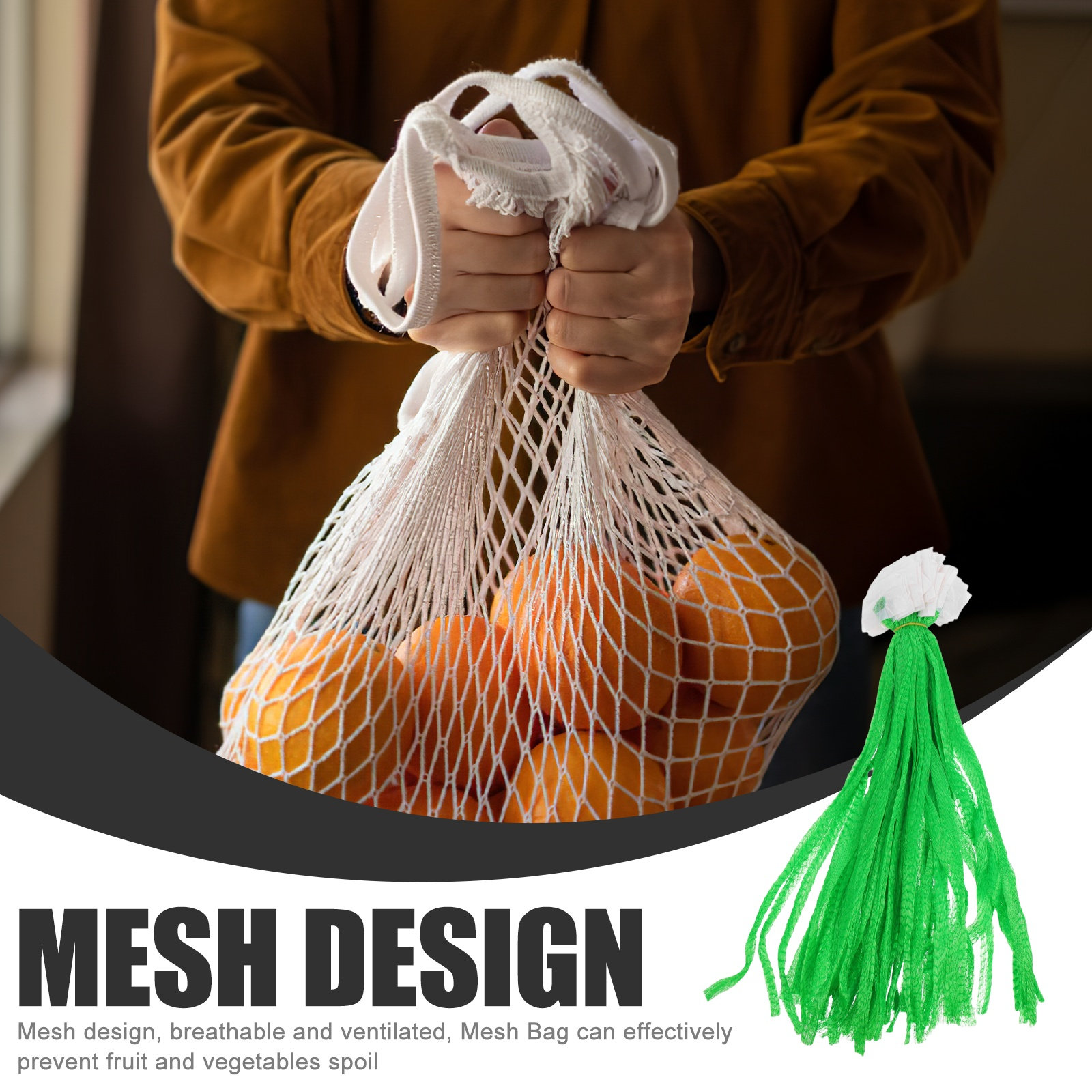 100 Stück Premium-PE-Netzbeute – Produce Bag Reusable Mesh Bewertung und Preis