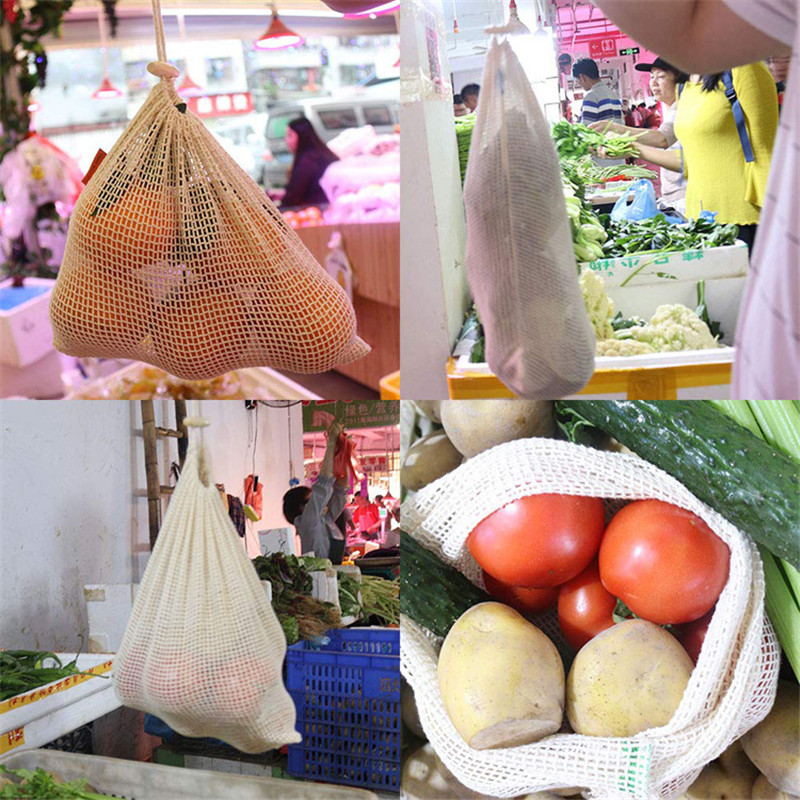 Wiederverwendbare Baumwoll-Net – Produce Bag Reusable Mesh Bewertung und Preis
