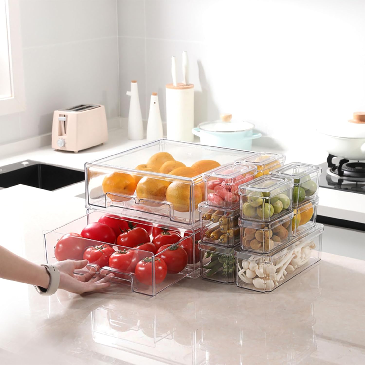 10/14-teiliges Kühlschrank-Org – Food Storage Without Plastic Bewertung und Preis