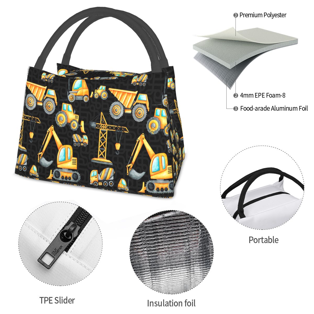 Isolierte Lunchtasche mit gelb – Food Storage Yellow Bewertung und Preis