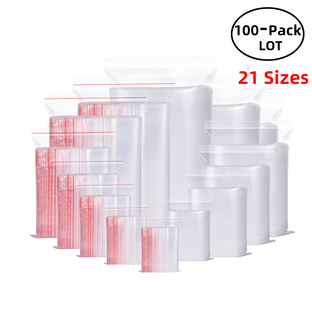 100 Teile/paket Wiederverschli – Food Storage No Plastic Bewertung und Preis
