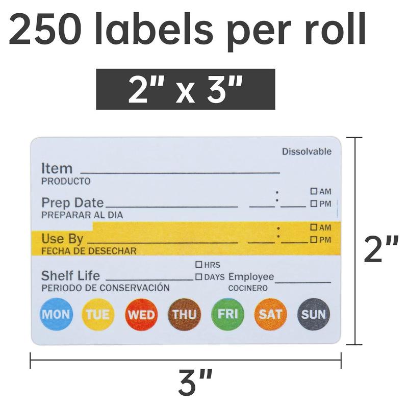 Rückstandsfreie Lebensmittel-D – Food Storage Labels Bewertung und Preis