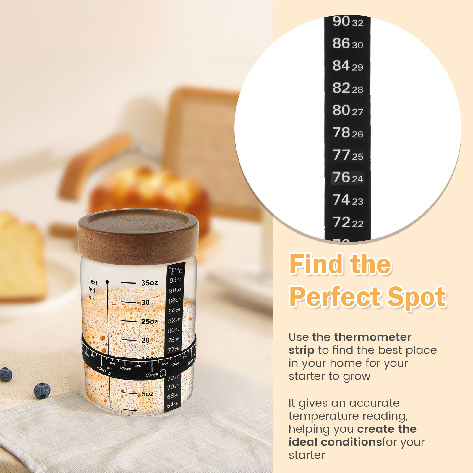 Sauerteig-Starterglas-Set, 100 – Food Storage Kits Bewertung und Preis