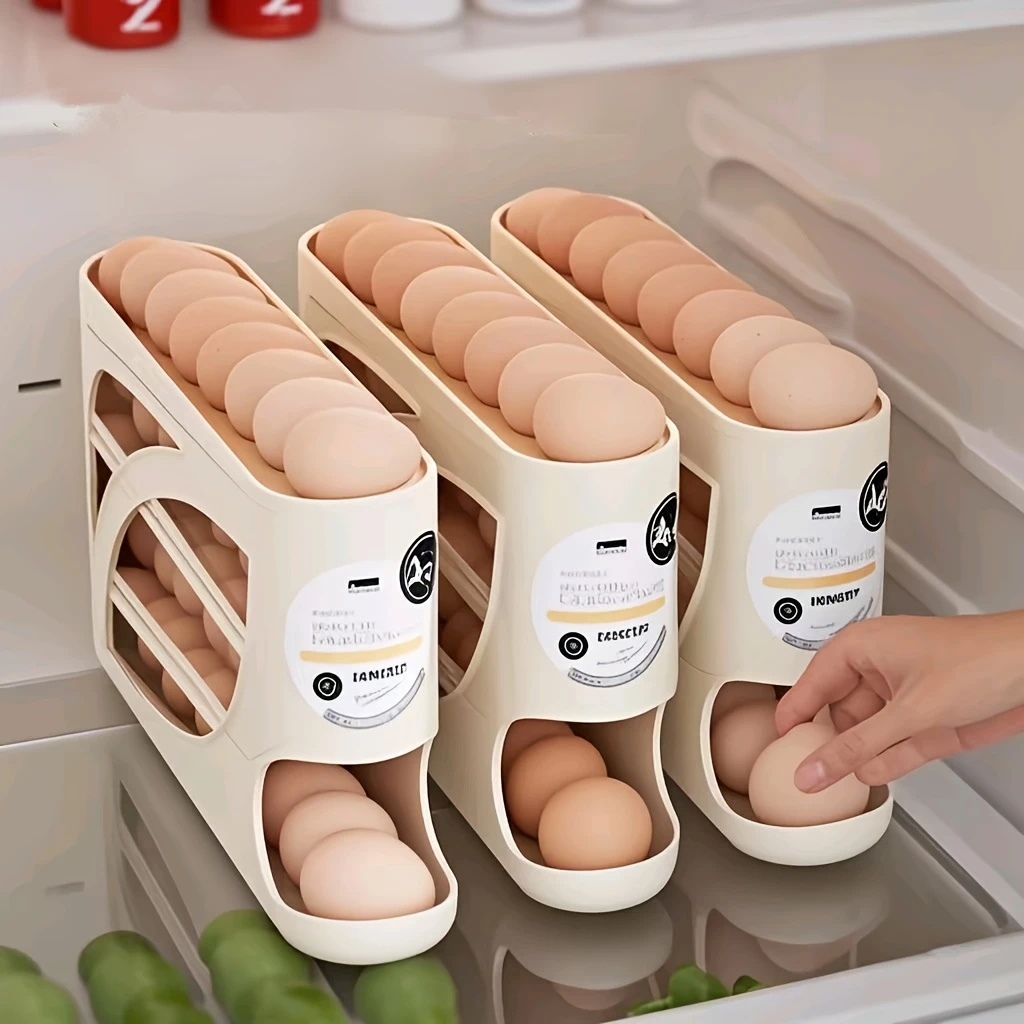 2-4-stöckiger rollbarer Eierbe – Food Storage Eggs Bewertung und Preis