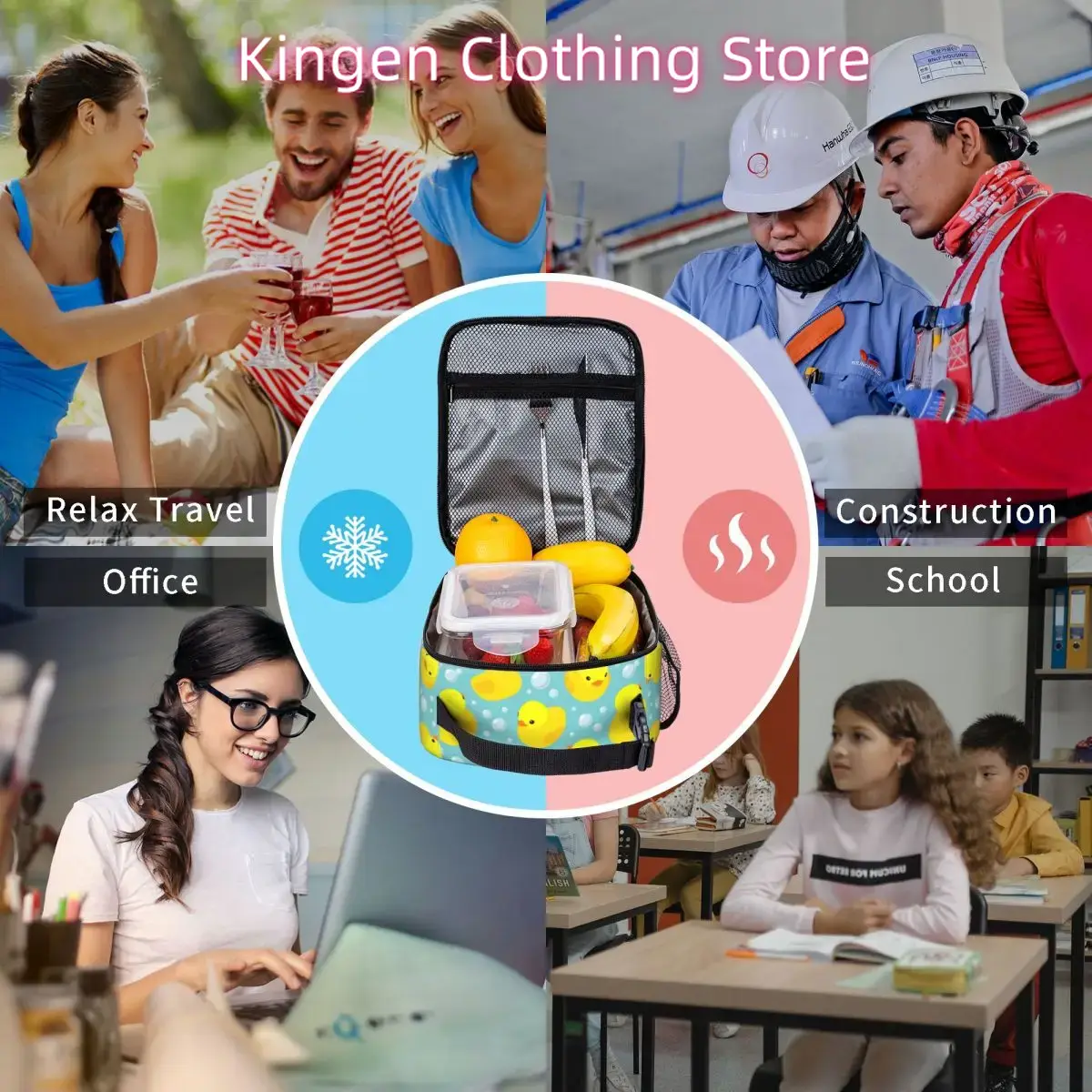 Isolierte Lunchtaschen mit gel – Food Storage Yellow Bewertung und Preis