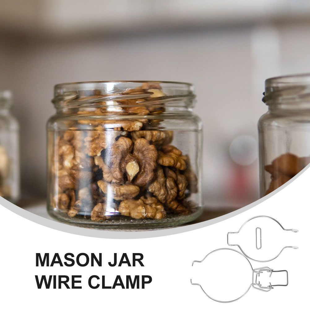 12 Stück Glasgefäß-Drahtklamme – Food Storage And Preservation Bewertung und Preis