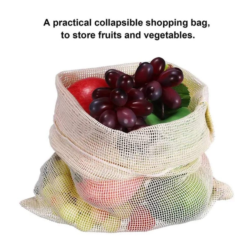 9-teiliges Set wiederverwendba – Produce Bag Reusable Mesh Bewertung und Preis