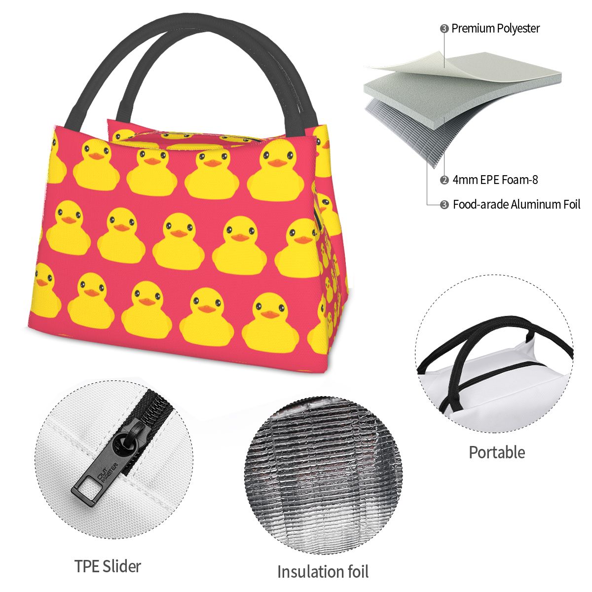 Gelbe klassische isolierte Lun – Food Storage Yellow Bewertung und Preis