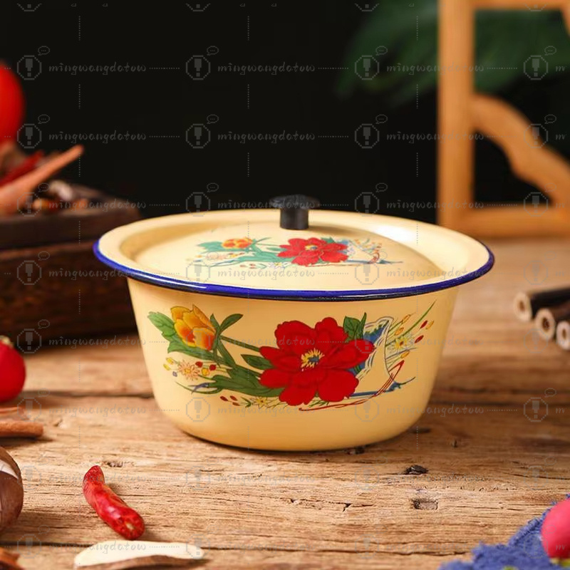 Emaille-Aufbewahrungsbehälter, – Food Storage Yellow Bewertung und Preis