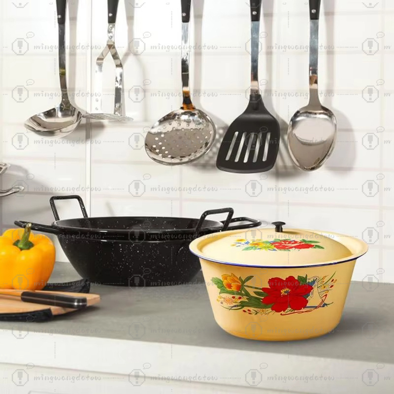 Emaille-Aufbewahrungsbehälter, – Food Storage Yellow Bewertung und Preis
