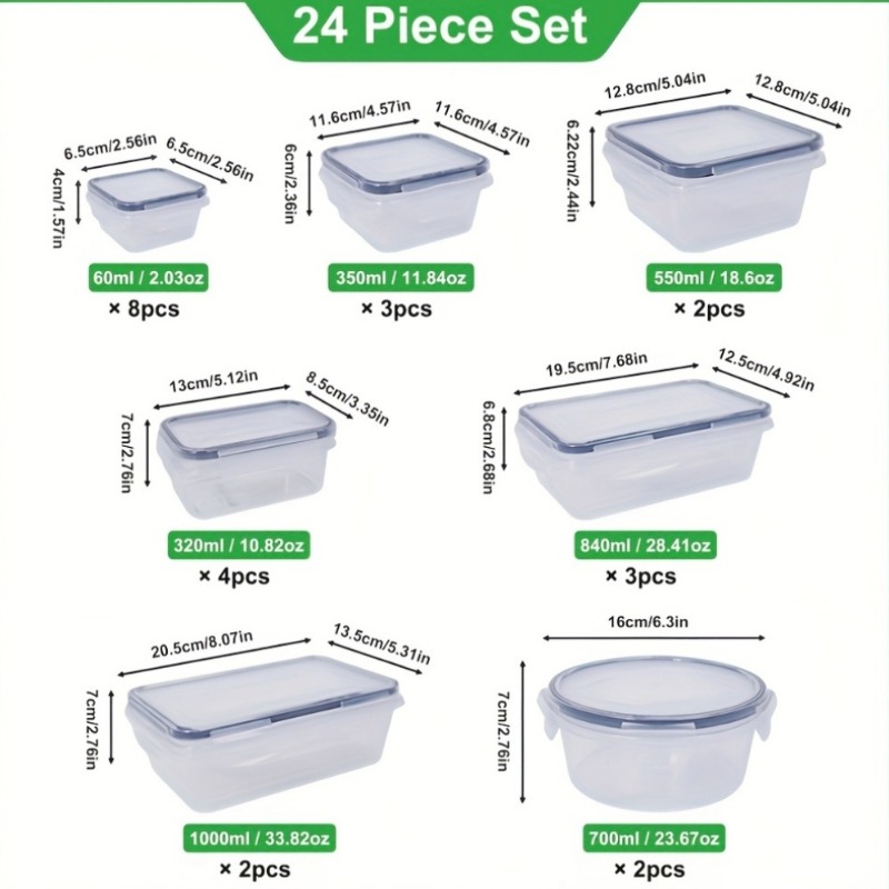 48-teiliges BPA-freies Lebensm – Food Storage And Preservation Bewertung und Preis