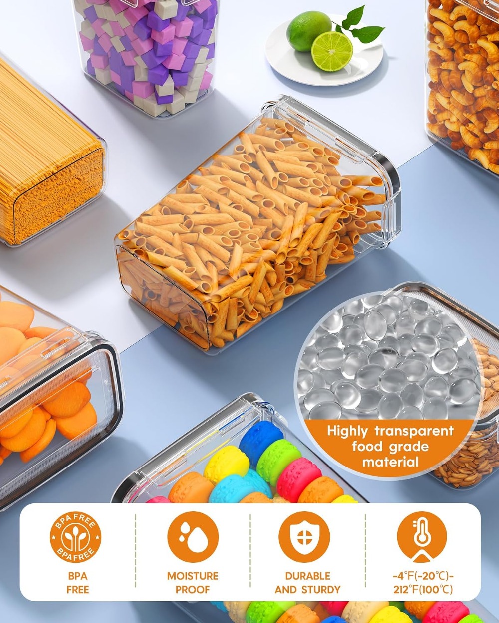 24 Stück Luftdichte Lebensmitt – Food Storage Plastic Bewertung und Preis