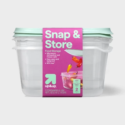 2026 Neu 2er-Pack 48oz Große R – Food Storage Large Plastic Containers Bewertung und Preis